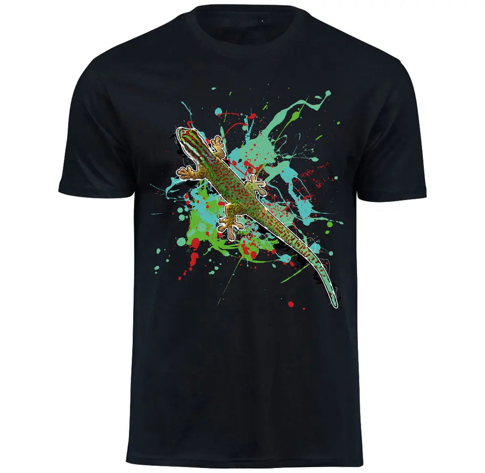 T-Shirt mit Phelsuma inexpectata / Manapany - Taggecko Motiv von Tassenkasper