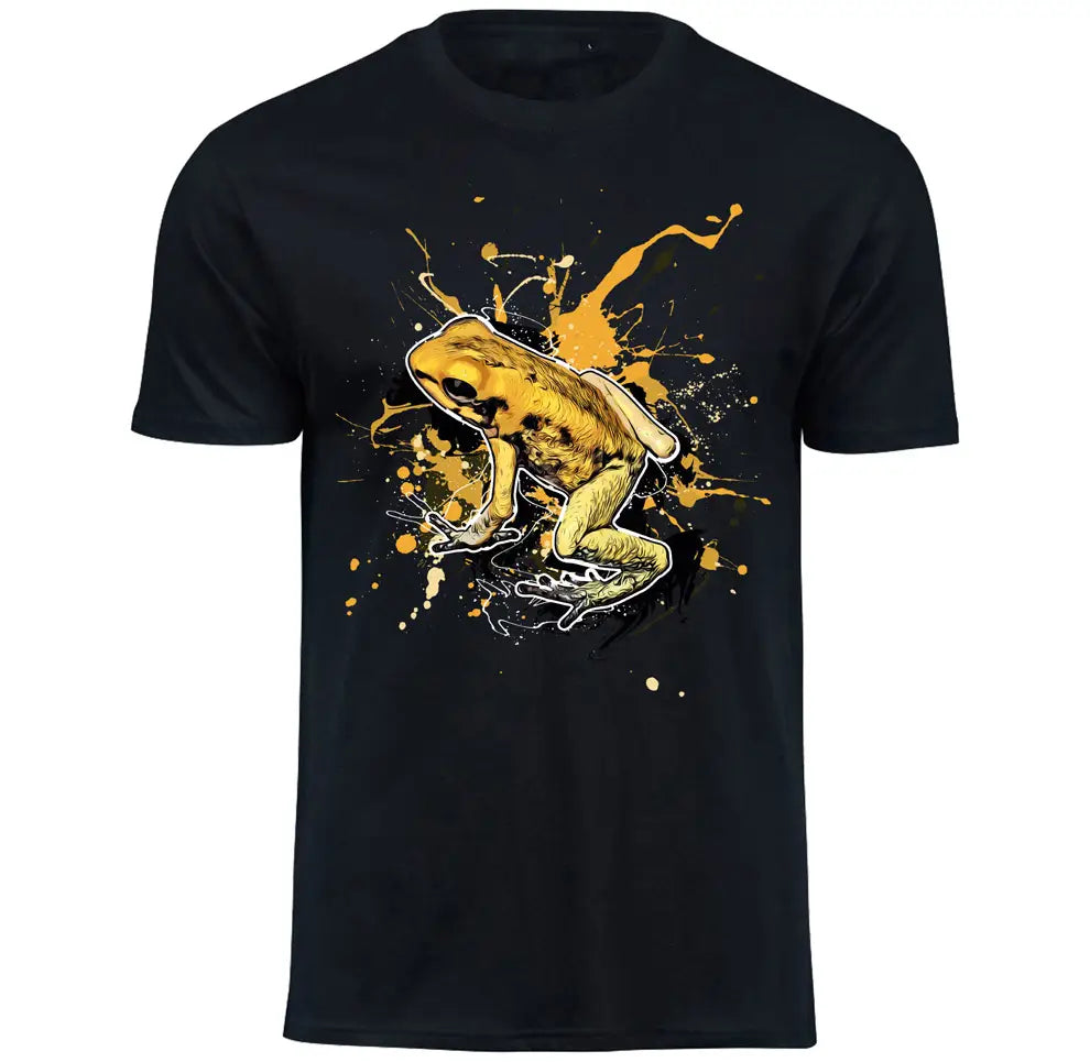 T-Shirt mit Phyllobates terribilis / Schrecklicher Pfeilgiftfrosch Motiv von Tassenkasper