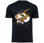 T-Shirt mit Python regius (Piebald) / Königspython Motiv von Tassenkasper