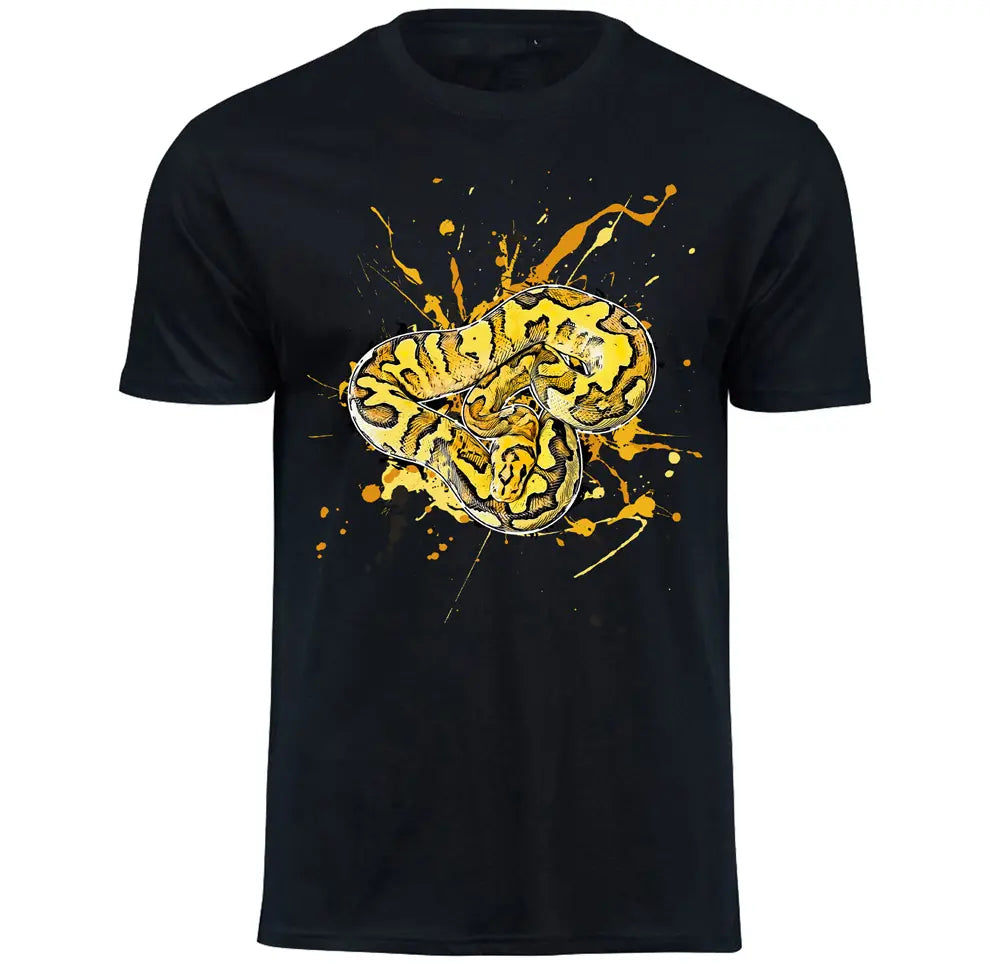 T-Shirt mit Python regius (Super Disco Clown) / Königspython Motiv von Tassenkasper