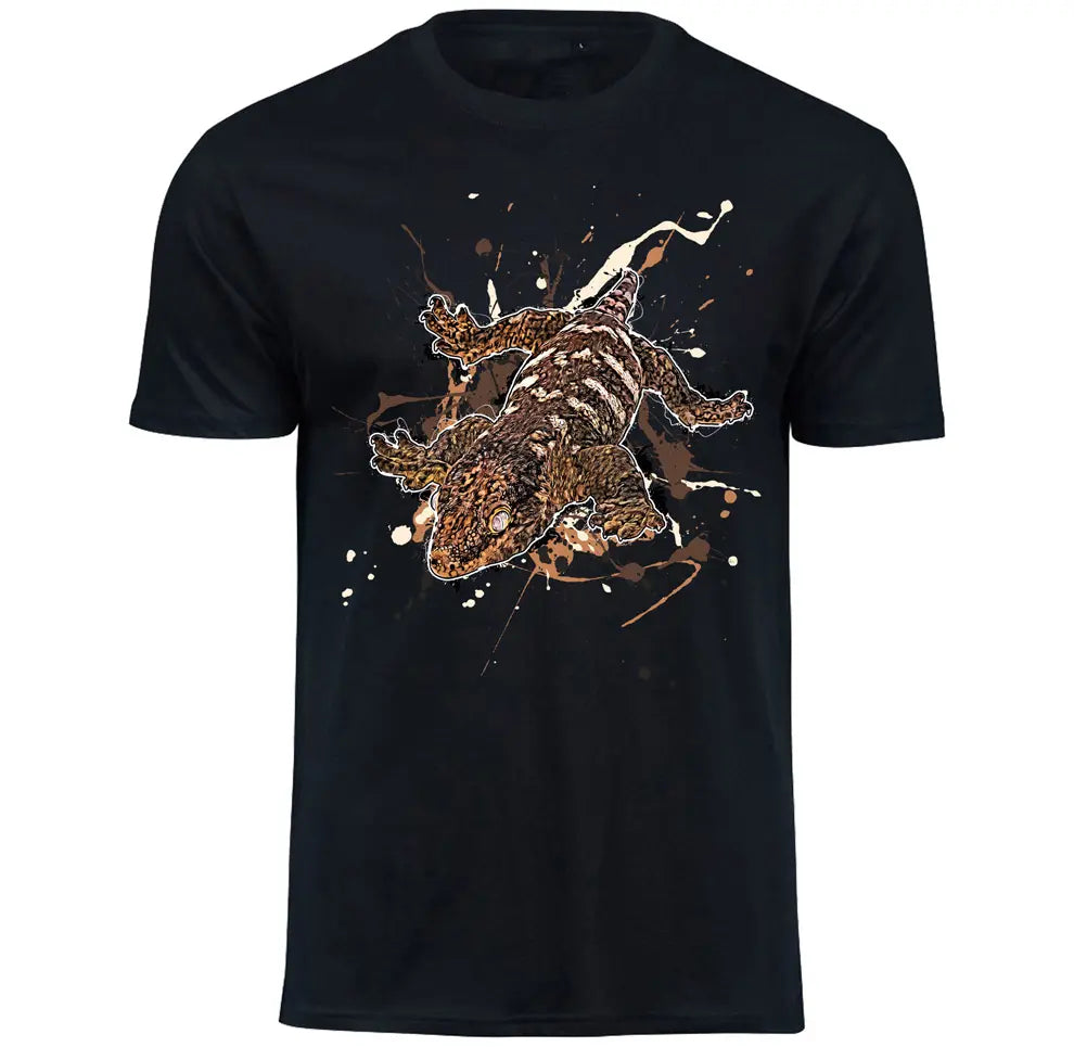 T-Shirt mit Rhacodactylus leachianus / Neukaledonischer Riesengecko Motiv von Tassenkasper