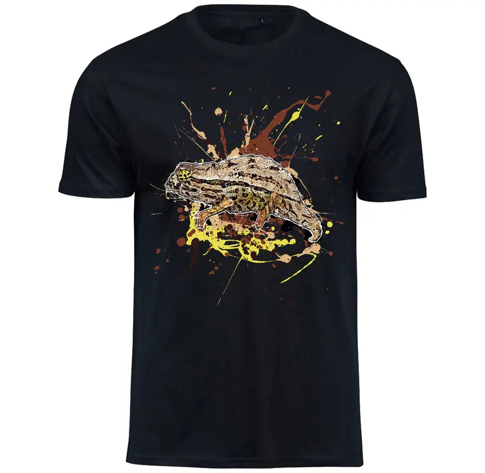 T-Shirt mit Rieppeleon brevicaudatus / Stummelschwanzchamäleon Motiv von Tassenkasper