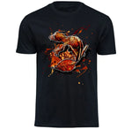 T-Shirt mit Uroplatus phantasticus / Blattschwanzgecko Motiv von Tassenkasper