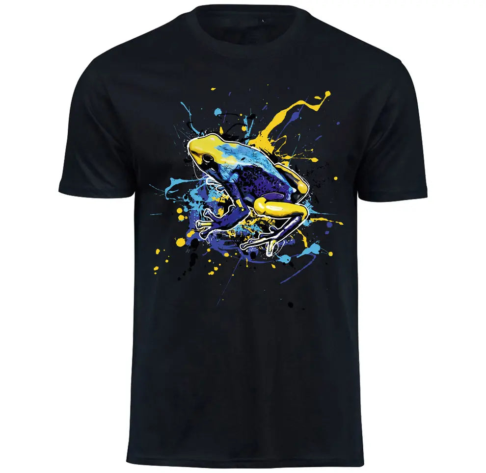 T-Shirt mit Dendrobates tinctorius (Tumucumaque) / Färberfrosch Motiv von Tassenkasper
