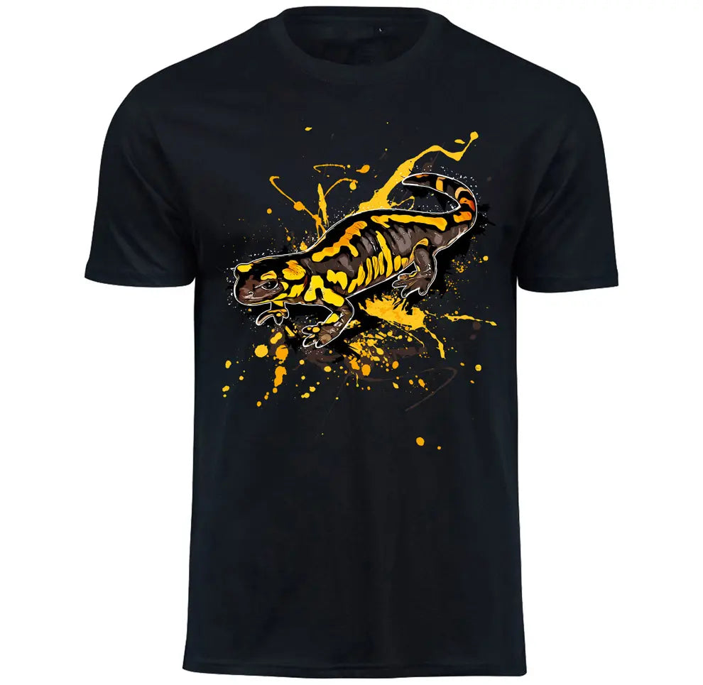 T-Shirt mit Salamandra salamandra / Feuersalamander Motiv von Tassenkasper