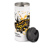 Thermobecher mit Salamandra salamandra / Feuersalamander Motiv von Tassenkasper