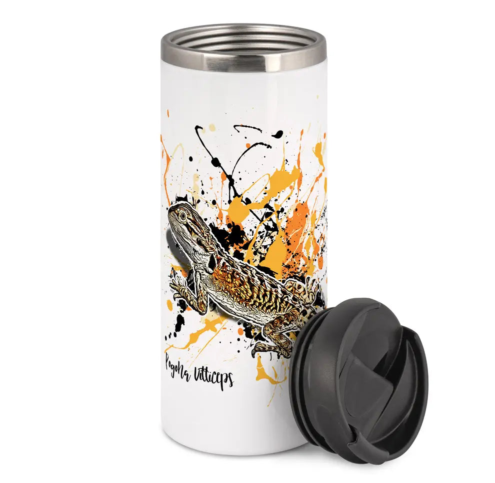 Thermobecher mit Bartagame (Pogona vitticeps) von Tassenkasper