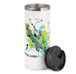 Thermobecher mit Phelsuma klemmeri / Blauer Bambus-Taggecko Motiv von Tassenkasper