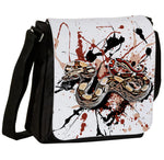 Schultertasche mit Boa constrictor / Abgottschlange Motiv von Tassenkasper