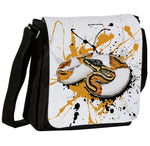 Schultertasche mit Python regius (Piebald) / Königspython Motiv von Tassenkasper