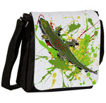 Schultertasche mit Phelsuma grandis / Taggecko Motiv von Tassenkasper