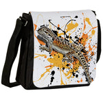 Schultertasche mit Pogona vitticeps / Bartagame Motiv von Tassenkasper