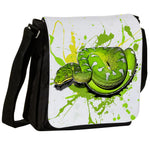 Schultertasche mit Corallus caninus / Hundskopfschlinger Motiv von Tassenkasper
