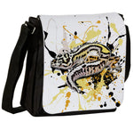 Schultertasche mit Eublepharis macularius (Boldstripe Bandit) / Leopardgecko Motiv von Tassenkasper