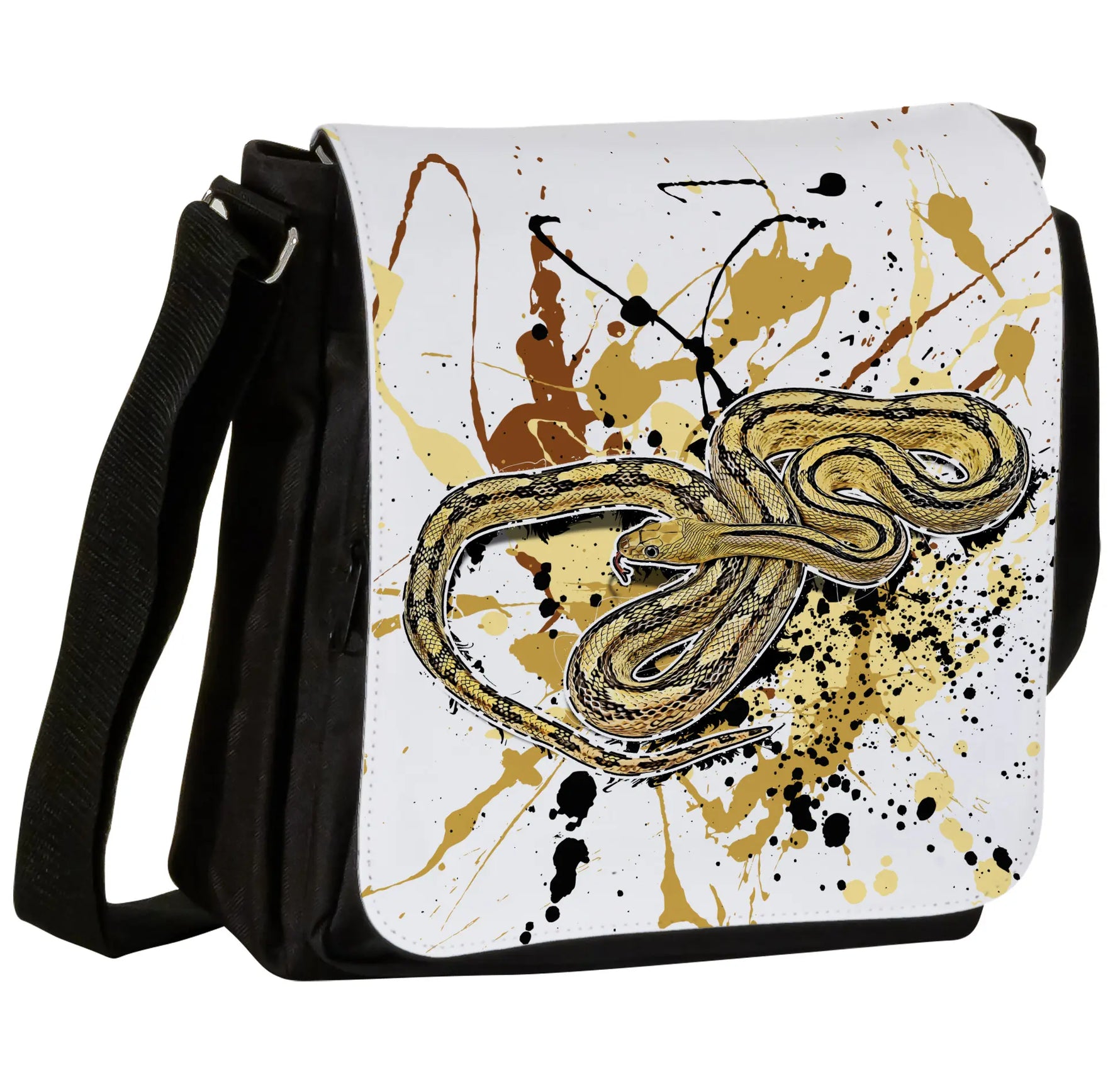 Schultertasche mit Bogertophis subocularis / Trans - Pecos - Rattennatter Motiv von Tassenkasper