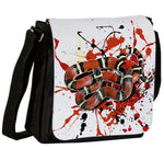 Schultertasche mit Lampropeltis polyzona blanchardi / Königsnatter Motiv von Tassenkasper