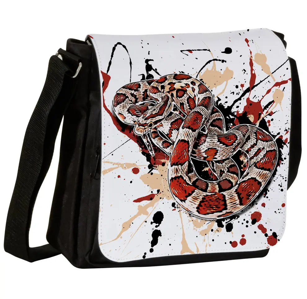 Schultertasche mit Pantherophis guttatus (Miami) / Kornnatter Motiv von Tassenkasper