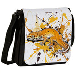 Schultertasche mit Eublepharis macularius (Tangerine Bellalbino) / Leopardgecko Motiv von Tassenkasper