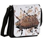 Schultertasche mit Indotestudo elongata / Gelbkopfschildkröte Motiv von Tassenkasper
