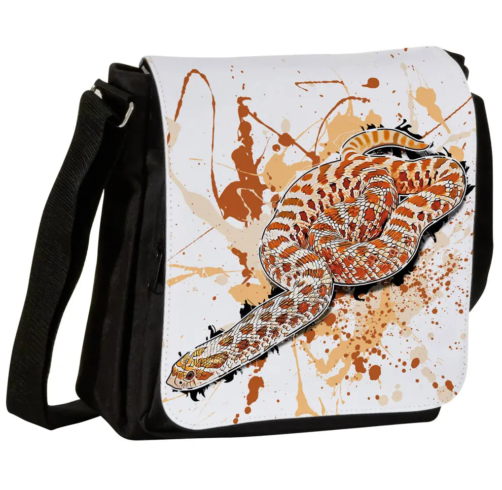 Schultertasche mit Heterodon nasicus (Red Albino) / Hakennasennatter Motiv von Tassenkasper
