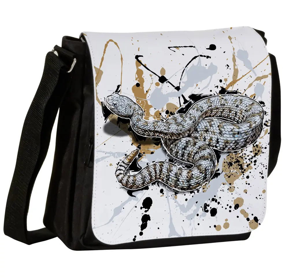 Schultertasche mit Crotalus pyrrhus / Südwestliche Gefleckte Klapperschlange Motiv von Tassenkasper