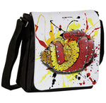 Schultertasche mit Morelia viridis / Grüne Baumpython Motiv von Tassenkasper