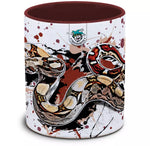 Keramiktasse mit Boa constrictor / Abgottschlange Motiv von Tassenkasper