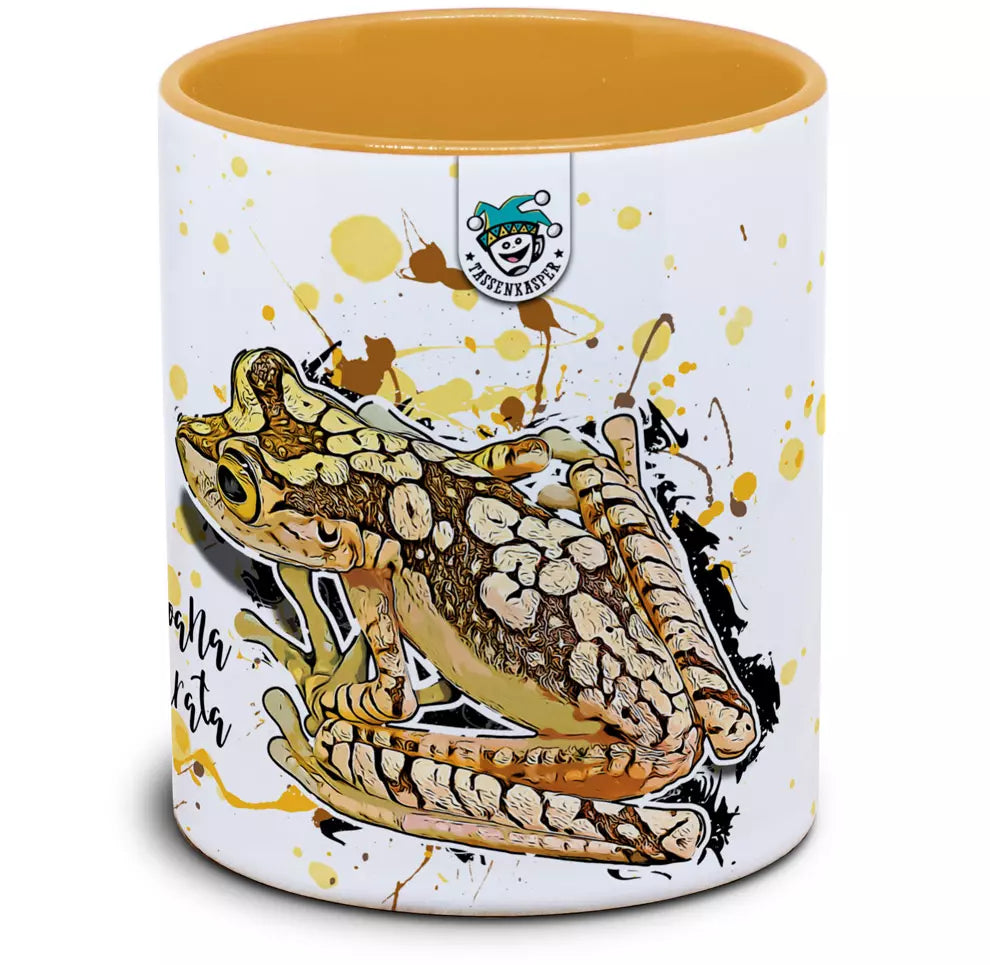 Keramiktasse mit Boana picturata / Imbabura-Laubfrosch Motiv von Tassenkasper