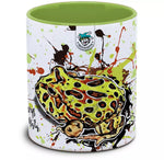 Keramiktasse mit Ceratophrys ornata / Schmuckhornfrosch Motiv von Tassenkasper