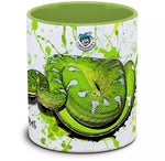Keramiktasse mit Corallus caninus / Hundskopfschlinger Motiv von Tassenkasper