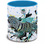 Keramiktasse mit Crotaphytus collaris / Halsbandleguan Motiv von Tassenkasper