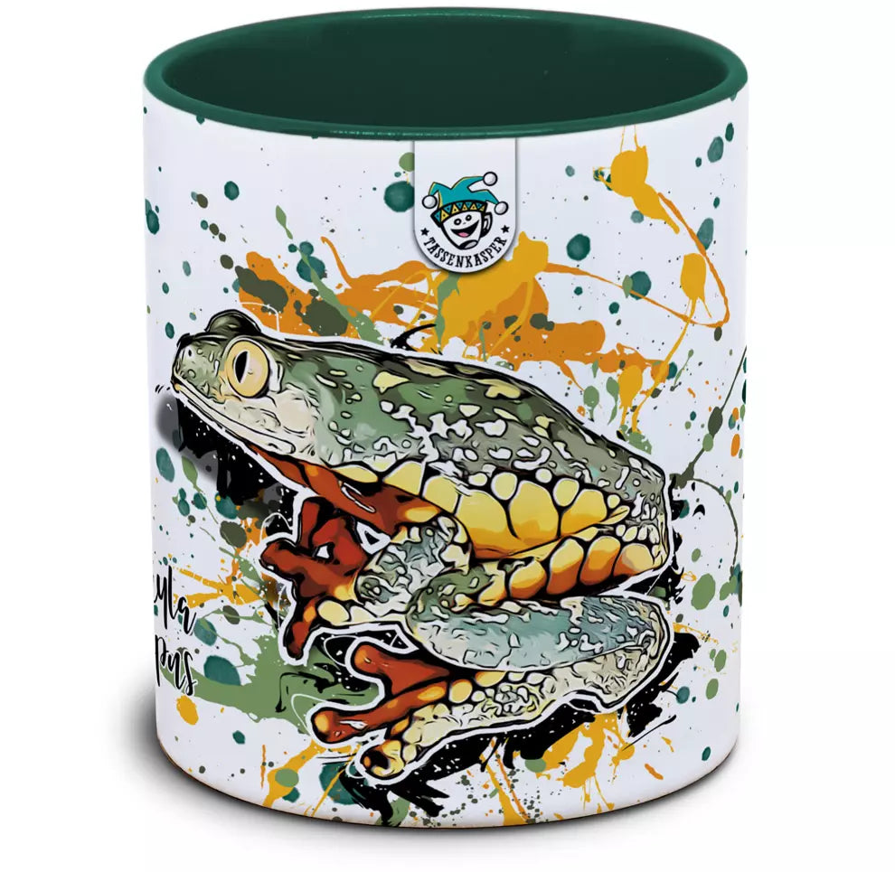 Keramiktasse mit Cruziohyla craspedopus / Fransen-Blattfrosch Motiv von Tassenkasper