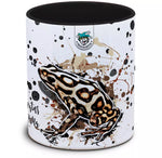 Keramiktasse mit Dendrobates auratus (Campana) / Goldbaumsteiger Motiv von Tassenkasper