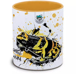 Keramiktasse mit Dendrobates leucomelas (Guyana banded) / Gelbgebänderte Baumsteiger Motiv von Tassenkasper