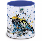 Keramiktasse mit Dendrobates tinctorius (Brasilianer) / Färberfrosch Motiv von Tassenkasper