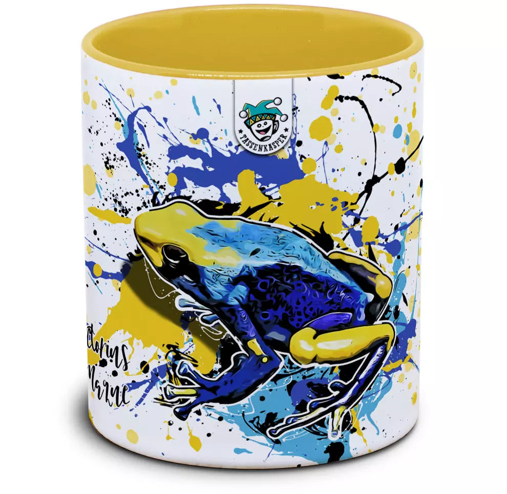 Keramiktasse mit Dendrobates tinctorius (Tumucumaque) / Färberfrosch Motiv von Tassenkasper