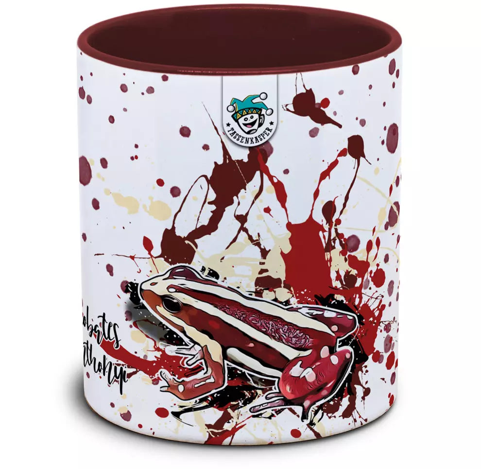 Keramiktasse mit Epipedobates anthonyi / Dendrobaten Motiv von Tassenkasper