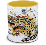 Keramiktasse mit Eublepharis macularius / Leopardgecko Motiv von Tassenkasper