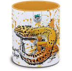 Keramiktasse mit Eublepharis macularius (Tangerine Stripe) / Leopardgecko Motiv von Tassenkasper