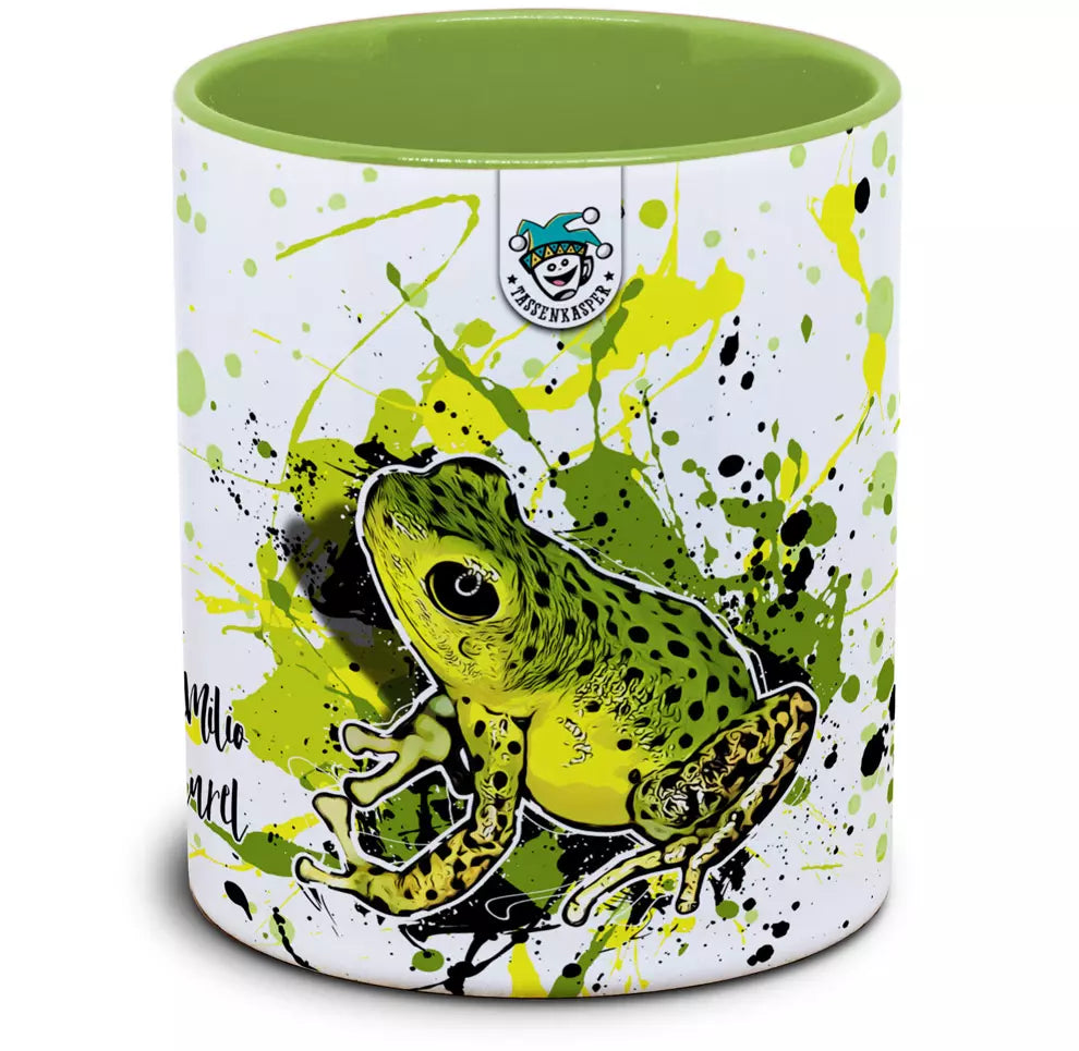 Keramiktasse mit Oophaga pumilio (Punta Laurel) Motiv von Tassenkasper