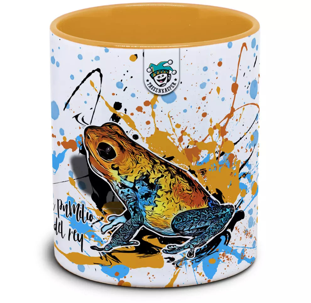 Keramiktasse mit Oophaga pumilio valle del rey Motiv von Tassenkasper