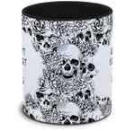 Tasse Totenkopf und Spruch: "Ich hab' echt keine Zeit für dieses Geduldsding."