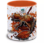 Keramiktasse mit Uroplatus phantasticus / Blattschwanzgecko Motiv von Tassenkasper