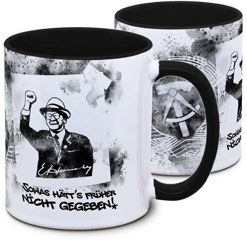 Keramiktasse mit DDR Sowas hätt´s früher nicht gegeben! Motiv von Tassenkasper