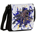 Schultertasche mit Poecilotheria metallica / Blaue Ornament-Vogelspinne Motiv von Tassenkasper