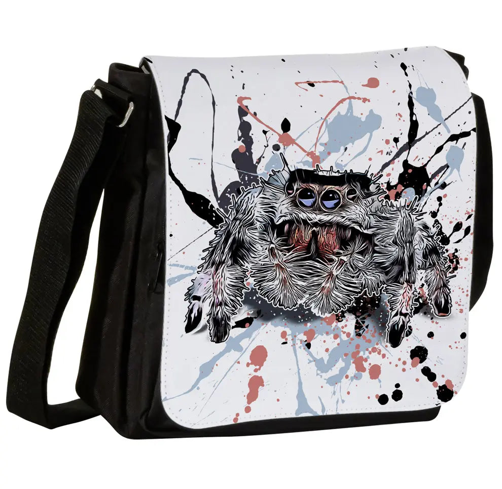 Schultertasche mit Phidippus regius / Florida Springspinne Motiv von Tassenkasper