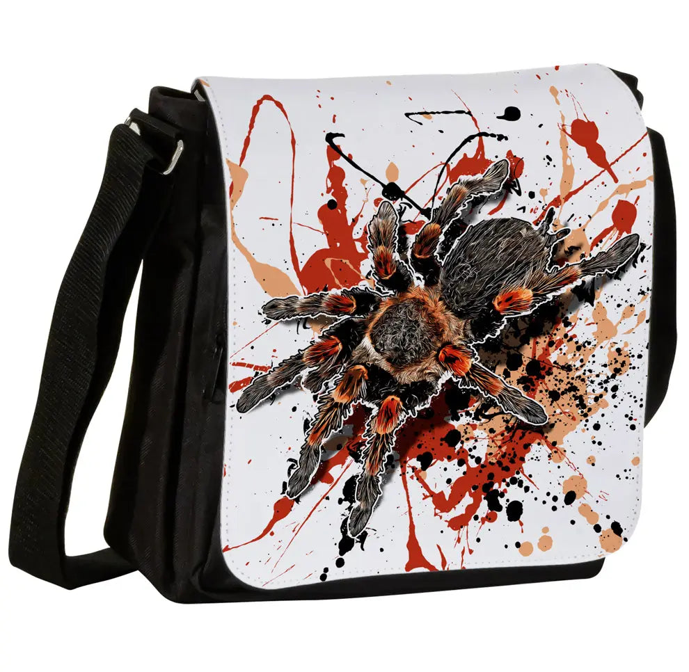 Schultertasche mit Brachypelma hamorii / Rotknie-Vogelspinne Motiv von Tassenkasper