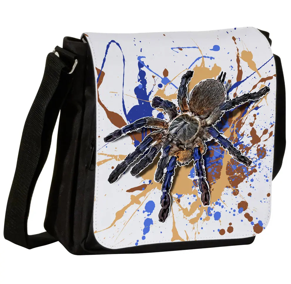 Schultertasche mit Monocentropus balfouri / Blaue Jemen-Vogelspinne Motiv von Tassenkasper