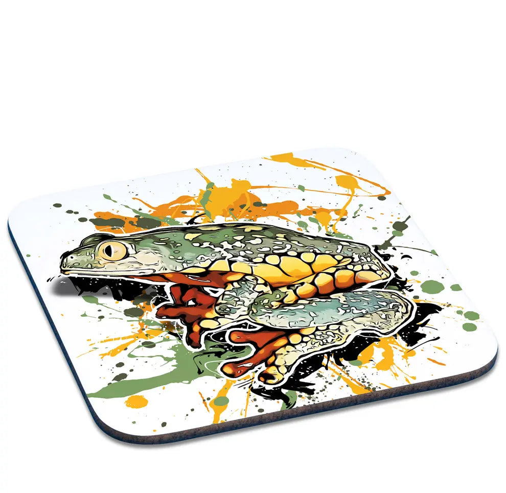 Untersetzer mit Cruziohyla craspedopus / Fransen-Blattfrosch Motiv von Tassenkasper