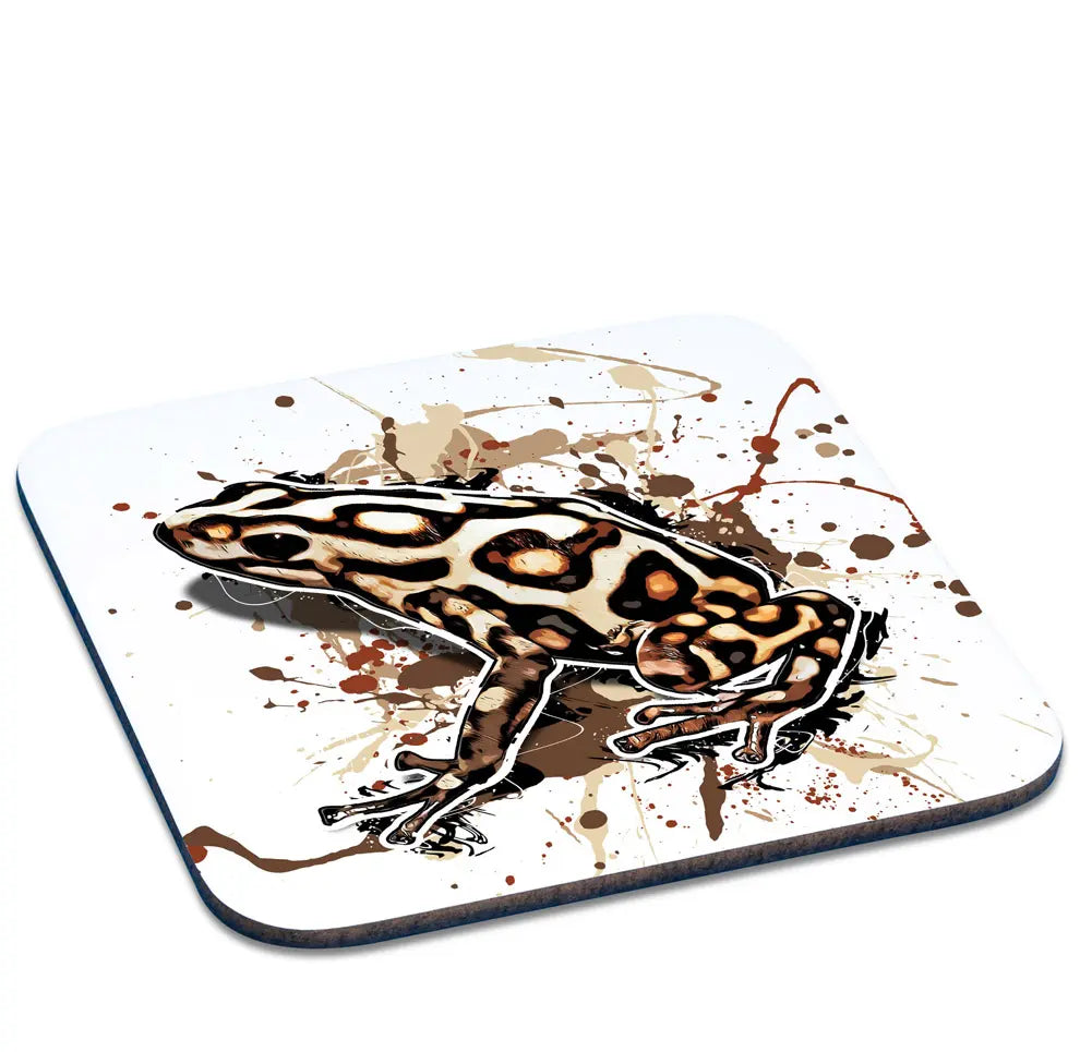 Untersetzer mit Dendrobates auratus (Campana) / Goldbaumsteiger Motiv von Tassenkasper